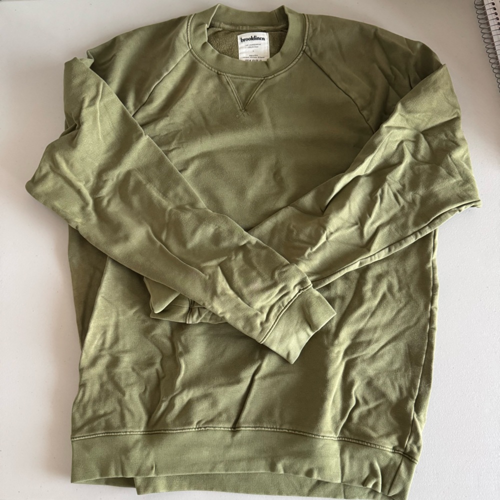 Brooklinen Lounge Sweatshirt Green Small